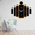 3d Tile Wall Clock | Wooden Tile Wall Clock Frame