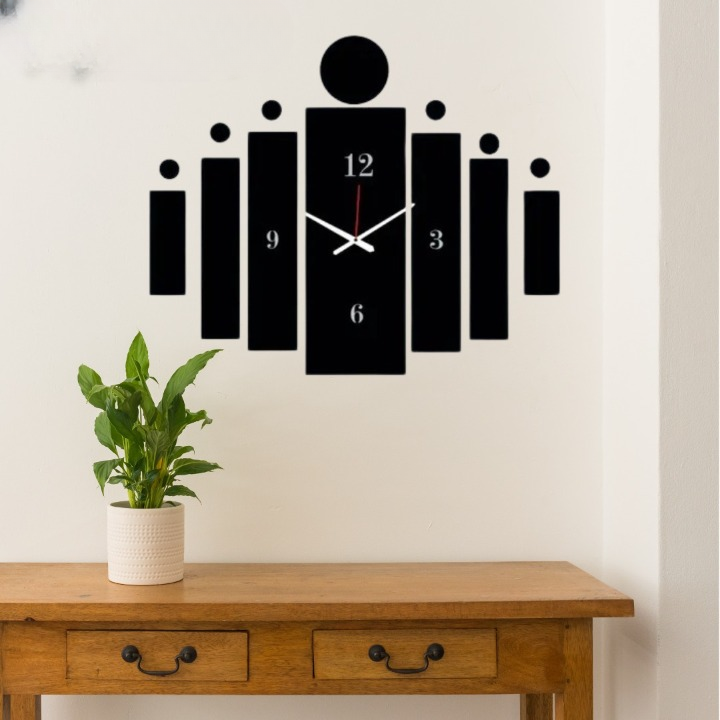 3d Tile Wall Clock | Wooden Tile Wall Clock Frame