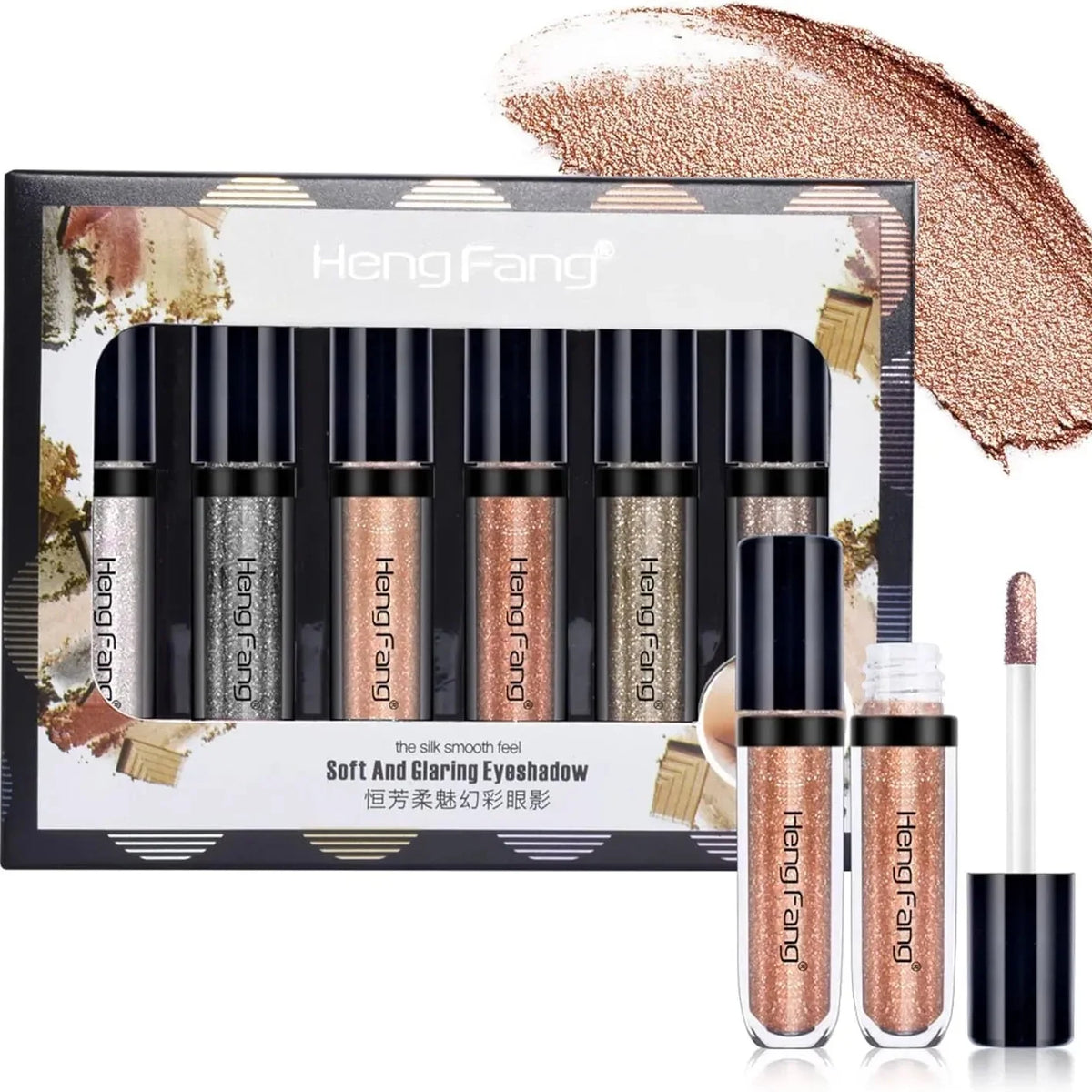 HENG FANG 6 Pcs Liquid Diamond Glitter