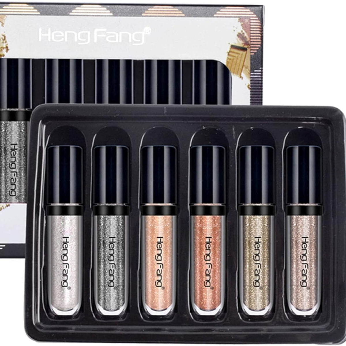 HENG FANG 6 Pcs Liquid Diamond Glitter
