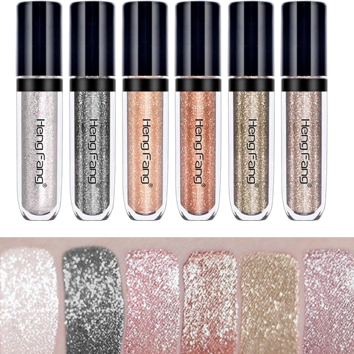 HENG FANG 6 Pcs Liquid Diamond Glitter