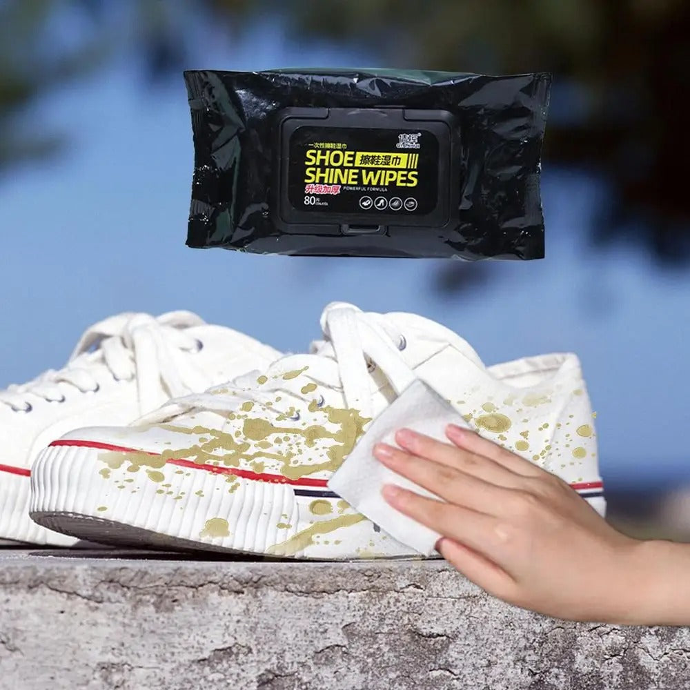 Shoe Wipes | 80 Pcs Instant Cleaner
