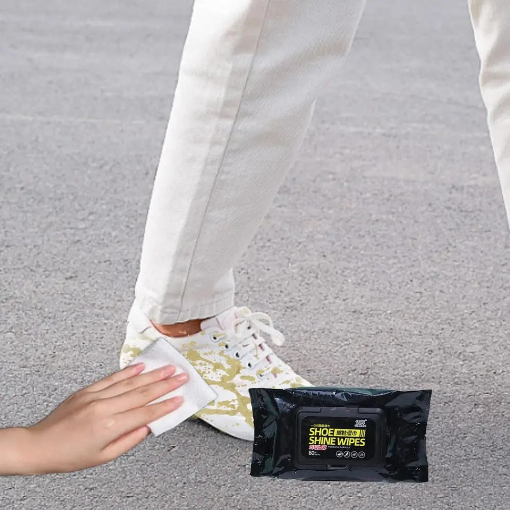 Shoe Wipes | 80 Pcs Instant Cleaner