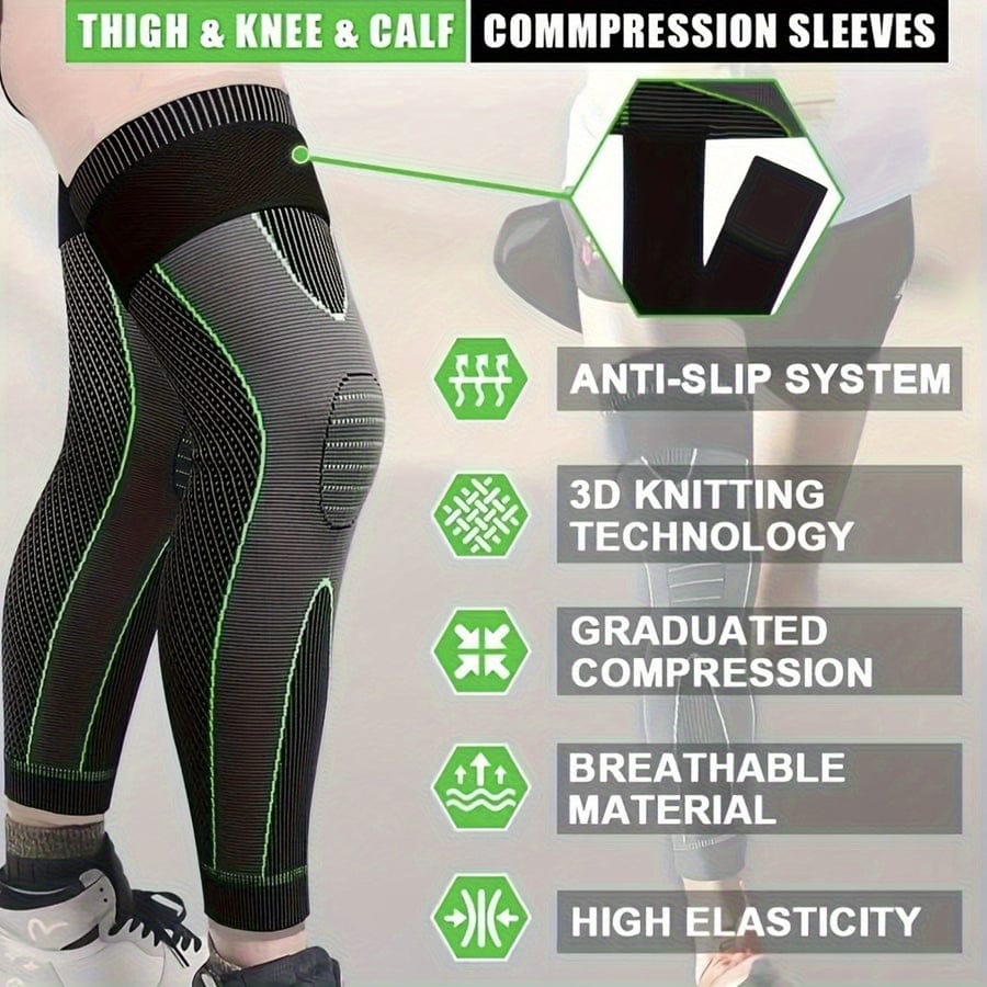 1 Pair - Knee Compression Support Sleeve Elastic