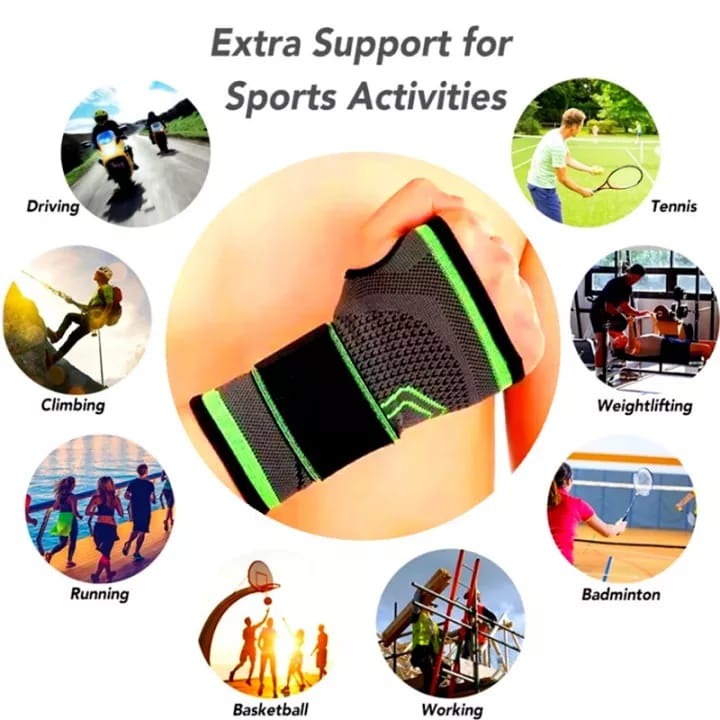 1Pc Professional Wrist Support Sleeve Half Finger