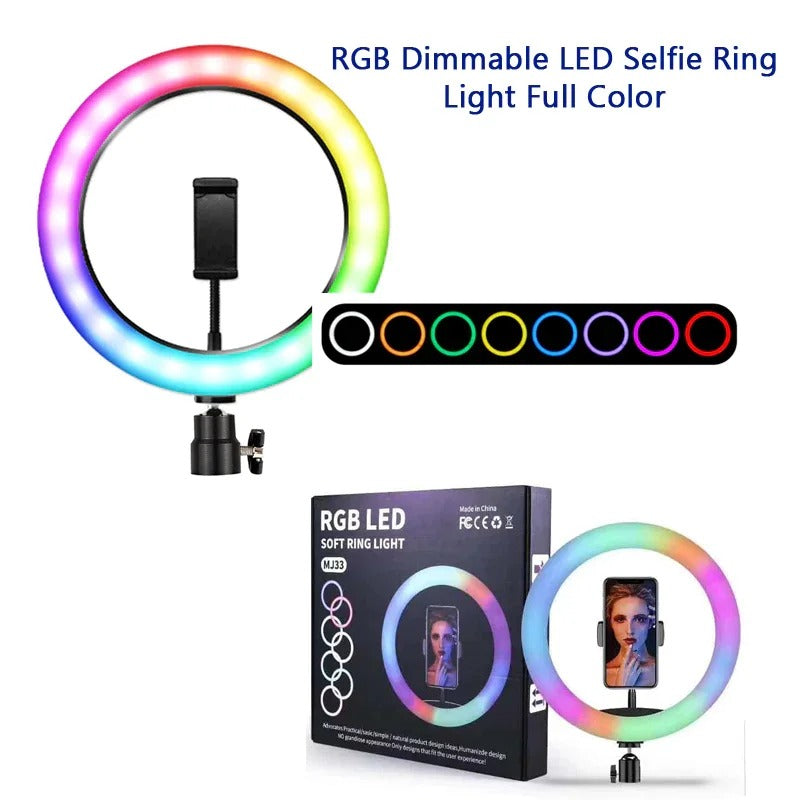 RGB Ringlight 26 CM MJ26 With Mobile Holder