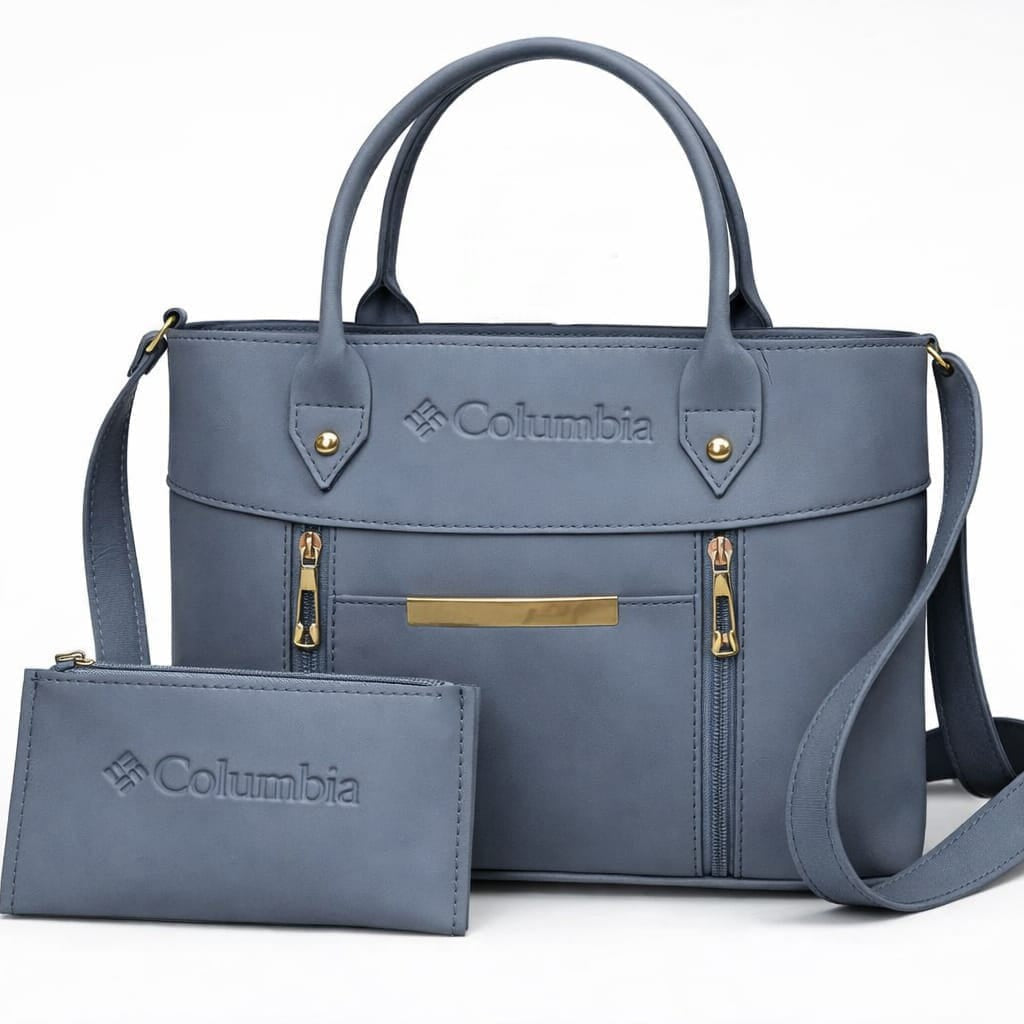Luxe Signature 2-Piece Tote Handbag Set Black