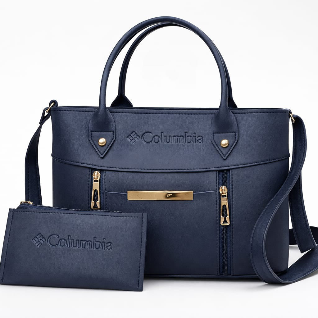 Luxe Signature 2-Piece Tote Handbag Set Black