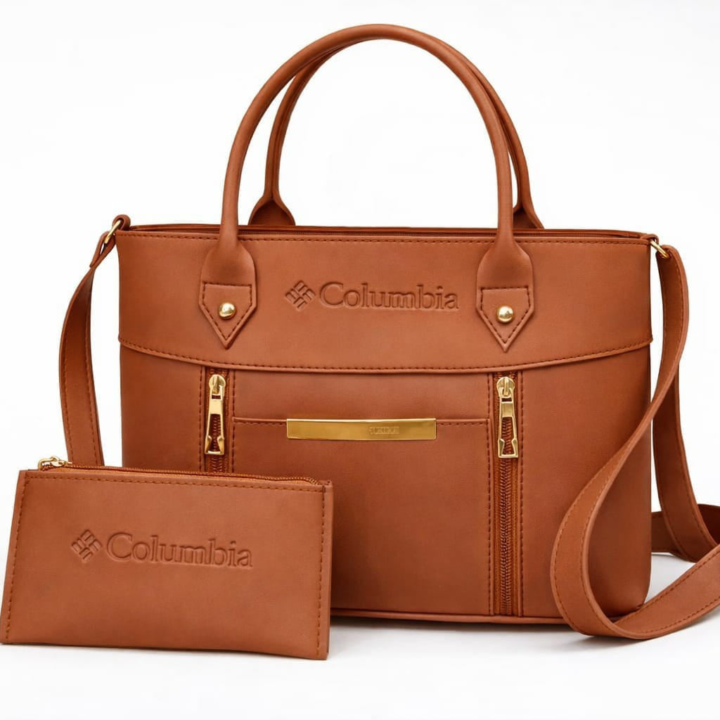 Luxe Signature 2-Piece Tote Handbag Set Black