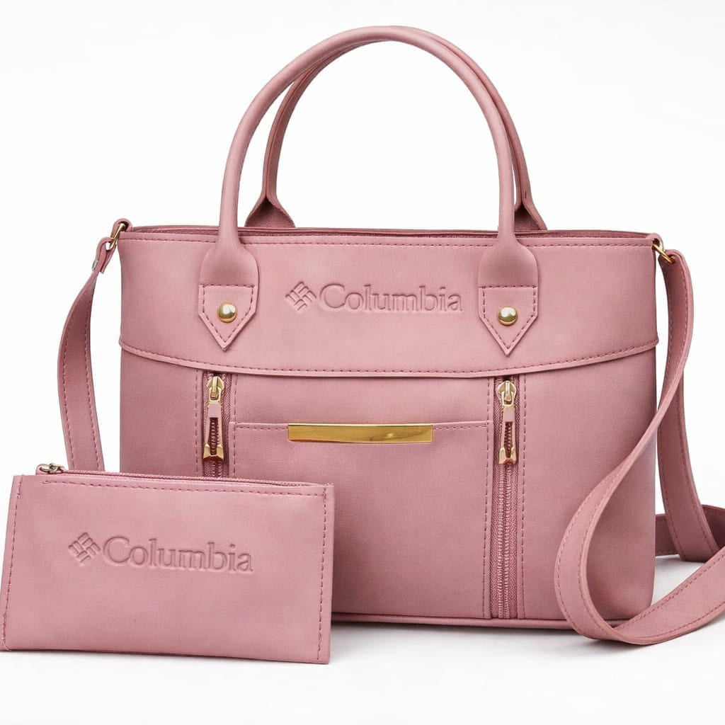 Luxe Signature 2-Piece Tote Handbag Set Black