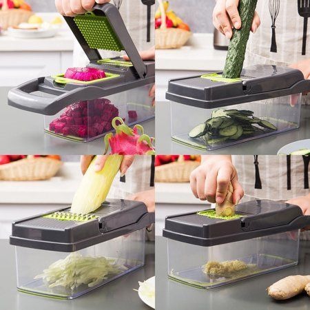 Vegetable Chopper 18 Pcs Set Manual