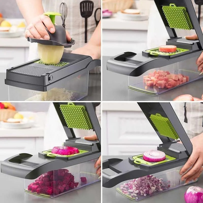 Vegetable Chopper 18 Pcs Set Manual