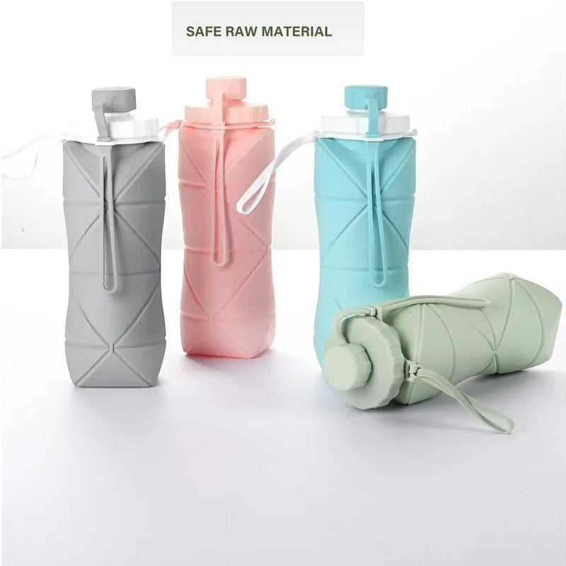 Silicone Folding Bottle | 600ML Silicon Foldable
