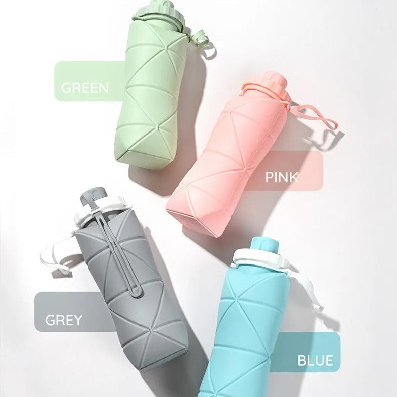 Silicone Folding Bottle | 600ML Silicon Foldable