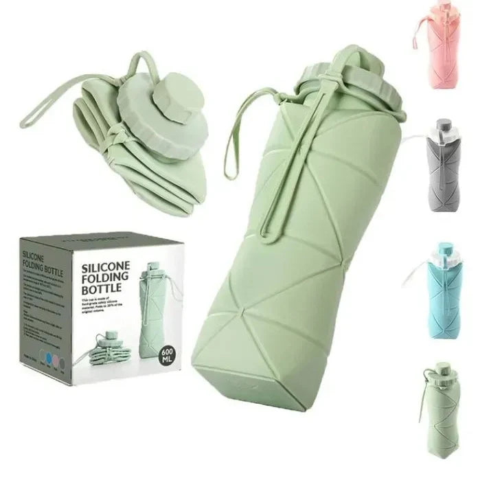 Silicone Folding Bottle | 600ML Silicon Foldable