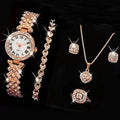 Luxury Rhinestone Roman Numeral Quartz Watch