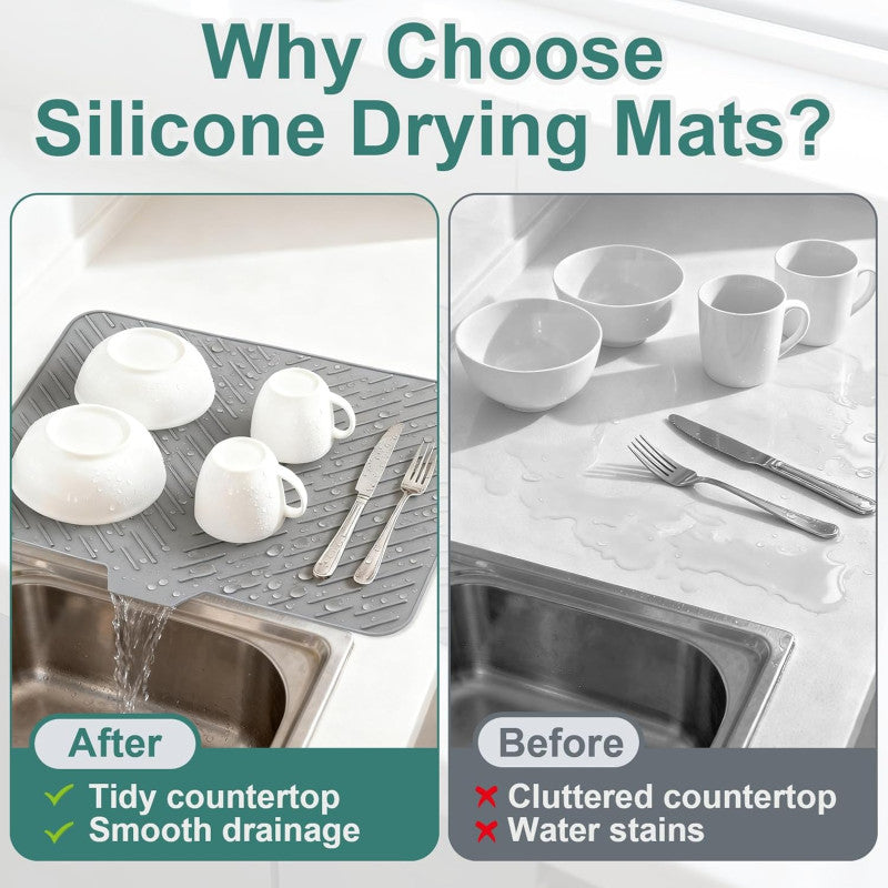 SILICONE DISH DRYING MAT