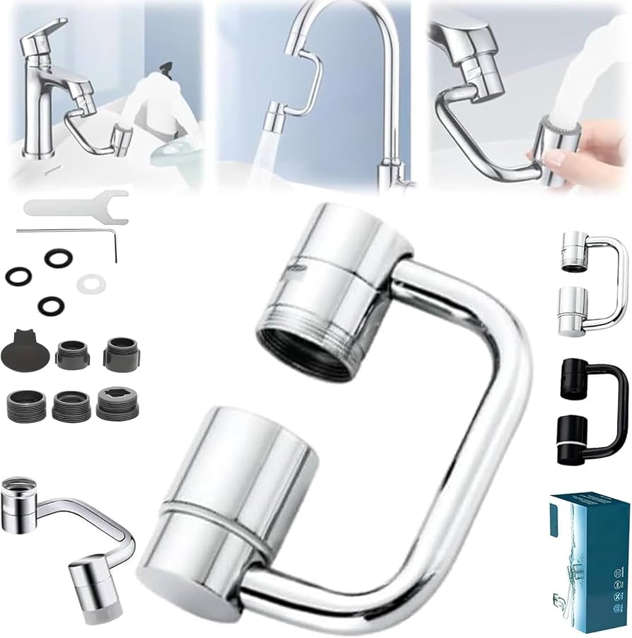 Flexible 1080° Faucet Extender – Dual Modes