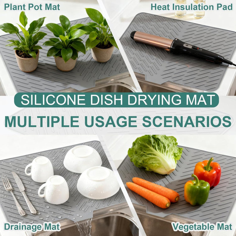 SILICONE DISH DRYING MAT